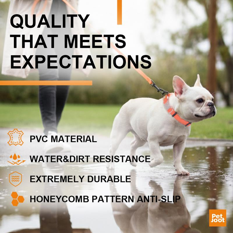 Pet Joot Christmas Allweather Waterproof Dog Collar - Seven Colors, Detachable, Durable PVC with Honeycomb Design, Quick Release Buckle, Eco-Friendly Plastic Clasp Small Puppy