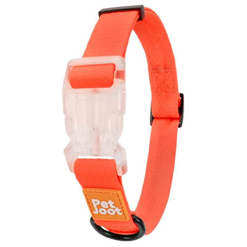 Pet Joot Christmas Allweather Waterproof Dog Collar - Seven Colors, Detachable, Durable PVC with Honeycomb Design, Quick Release Buckle, Eco-Friendly Plastic Clasp Small Puppy