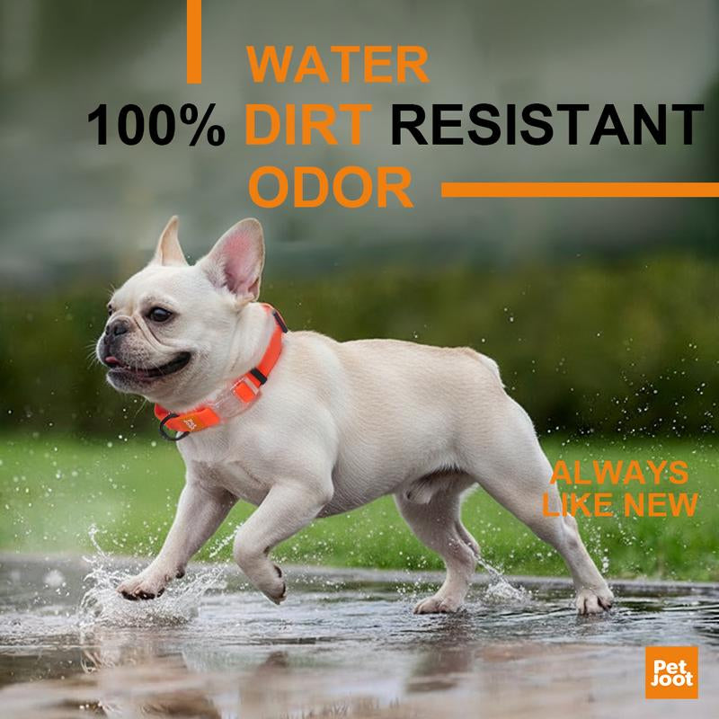 Pet Joot Christmas Allweather Waterproof Dog Collar - Seven Colors, Detachable, Durable PVC with Honeycomb Design, Quick Release Buckle, Eco-Friendly Plastic Clasp Small Puppy